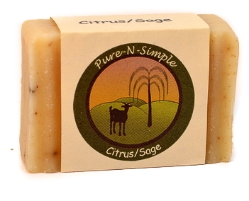 Pure N Simple Soap -Citrus Sage Goat Milk Soap Bar
