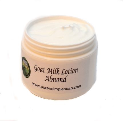 Pure N Simple Soap - Goat Milk Lotion 2 oz Jar - Almond
