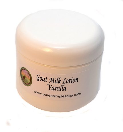 Pure N Simple Soap -Goat Milk Lotion 2 oz Jar - Vanilla